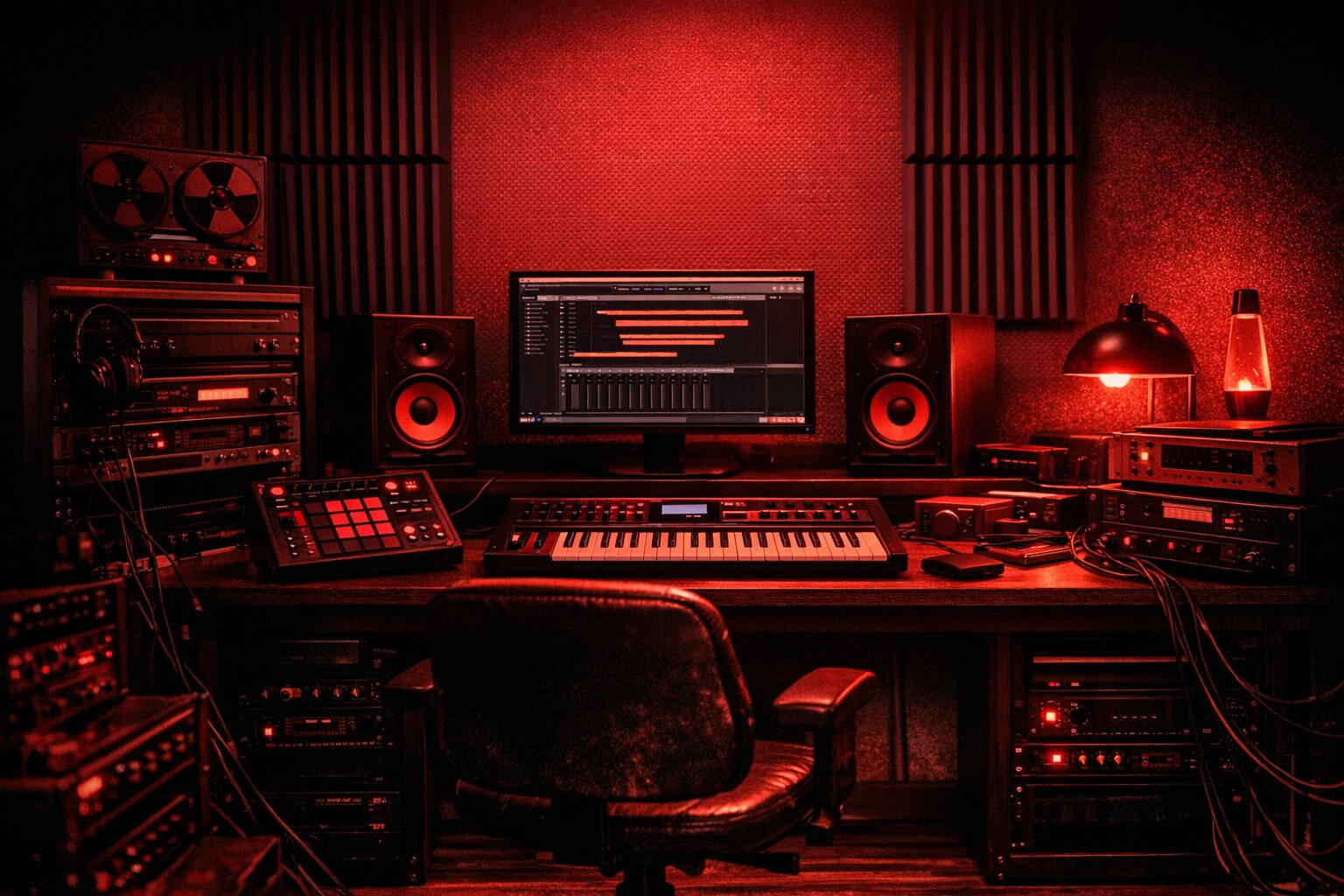 Dark studio contact image